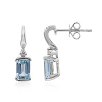 14K AAA Brazilian Aquamarine Gold Earrings (CIRARI)