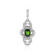 Russian Diopside Silver Pendant