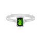 Russian Diopside Silver Ring