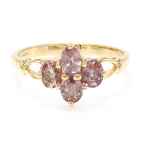 18K Unheated Padparadscha Sapphire Gold Ring (AMAYANI)