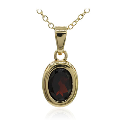 Garnet Silver Necklace