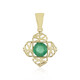 9K Brazilian Emerald Gold Pendant (Ornaments by de Melo)