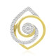 9K SI1 (G) Diamond Gold Pendant (Annette)