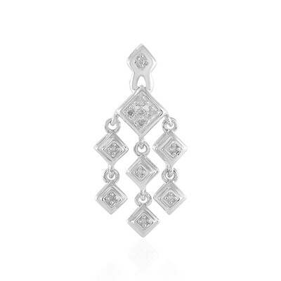 I2 (I) Diamond Silver Pendant