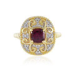 Rhodolite Silver Ring