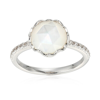 Mother of Pearl Silver Ring