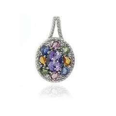 Rose de France Amethyst Silver Pendant