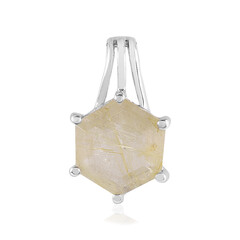 Rutile Quartz Silver Pendant