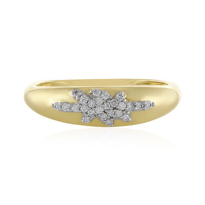 9K Flawless (F) Diamond Gold Ring (LUCENT DIAMONDS)