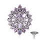 Rose de France Amethyst Silver Ring