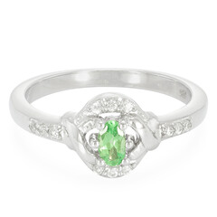 Tsavorite Silver Ring