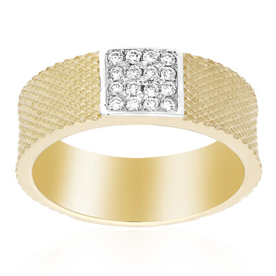 14K SI1 (H) Diamond Gold Ring