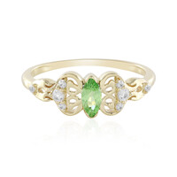 9K Tanzanian Tsavorite Gold Ring