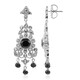 Black Spinel Silver Earrings (Dallas Prince Designs)