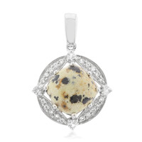 Dalmatian Jasper Silver Pendant