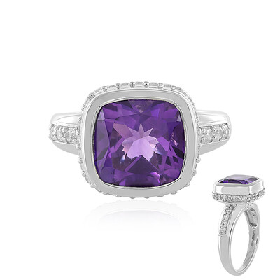 Siberian Amethyst Silver Ring