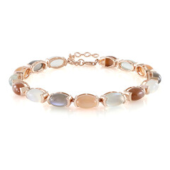 Chocolate Moonstone Silver Bracelet (KM by Juwelo)