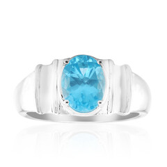 Blue Apatite Silver Ring (Pallanova)