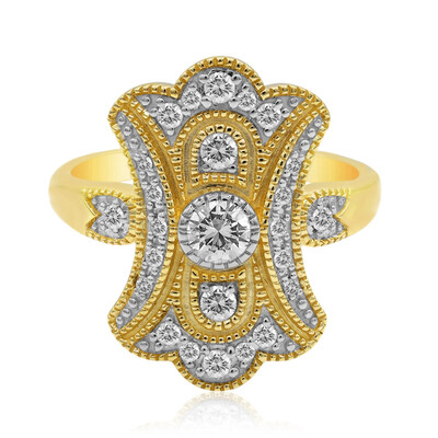 9K SI1 (G) Diamond Gold Ring (Annette)