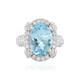 Sky Blue Topaz Silver Ring