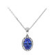 10K AAA Tanzanite Gold Necklace