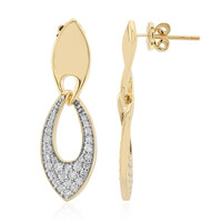 9K SI1 (G) Diamond Gold Earrings