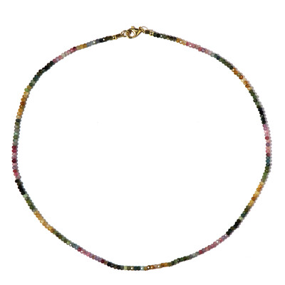 Fancy Tourmaline Silver Necklace