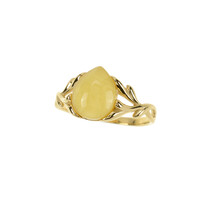 Baltic Amber Silver Ring