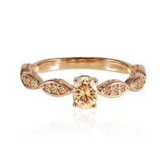 14K VS1 Argyle Rose De France Diamond Gold Ring