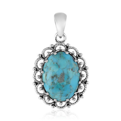 Kingman Blue Mojave Turquoise Silver Pendant (Art of Nature)