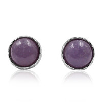 Lepidolite Silver Earrings