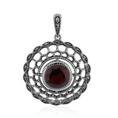 Mozambique Garnet Silver Pendant (Annette classic)