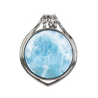 Larimar Silver Pendant