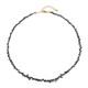 Black Diamond Silver Necklace