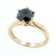 9K Black Diamond Gold Ring