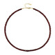 Mozambique Garnet Silver Necklace