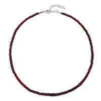 Ruby Silver Necklace