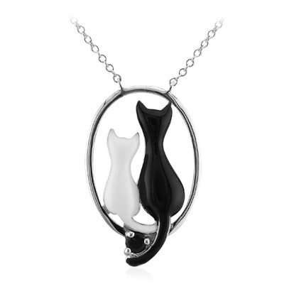 Black Onyx Silver Necklace