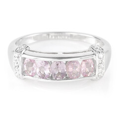 Pink Cuprian Tourmaline Silver Ring