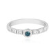 I3 Blue Diamond Silver Ring