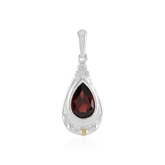 Mozambique Garnet Silver Pendant (Granulieren)