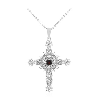 Garnet Silver Necklace