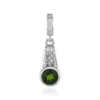 Russian Diopside Silver Pendant