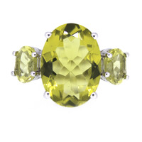 Ouro Verde Quartz Silver Ring