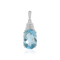 Sky Blue Topaz Silver Pendant