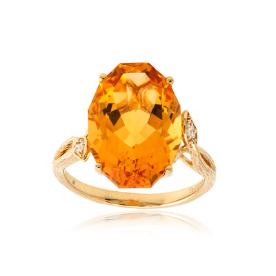 14K Citrine Gold Ring (Smithsonian)