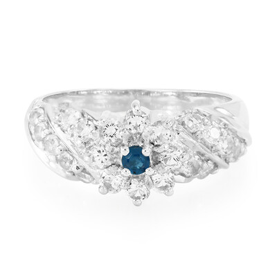 Royal Blue Apatite Silver Ring