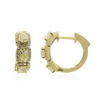 18K SI2 Yellow Diamond Gold Earrings (CIRARI)