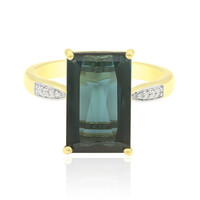 18K Mutuca Indicolite Gold Ring (AMAYANI)