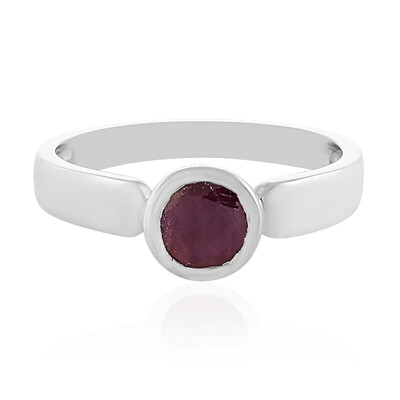 Ruby Silver Ring